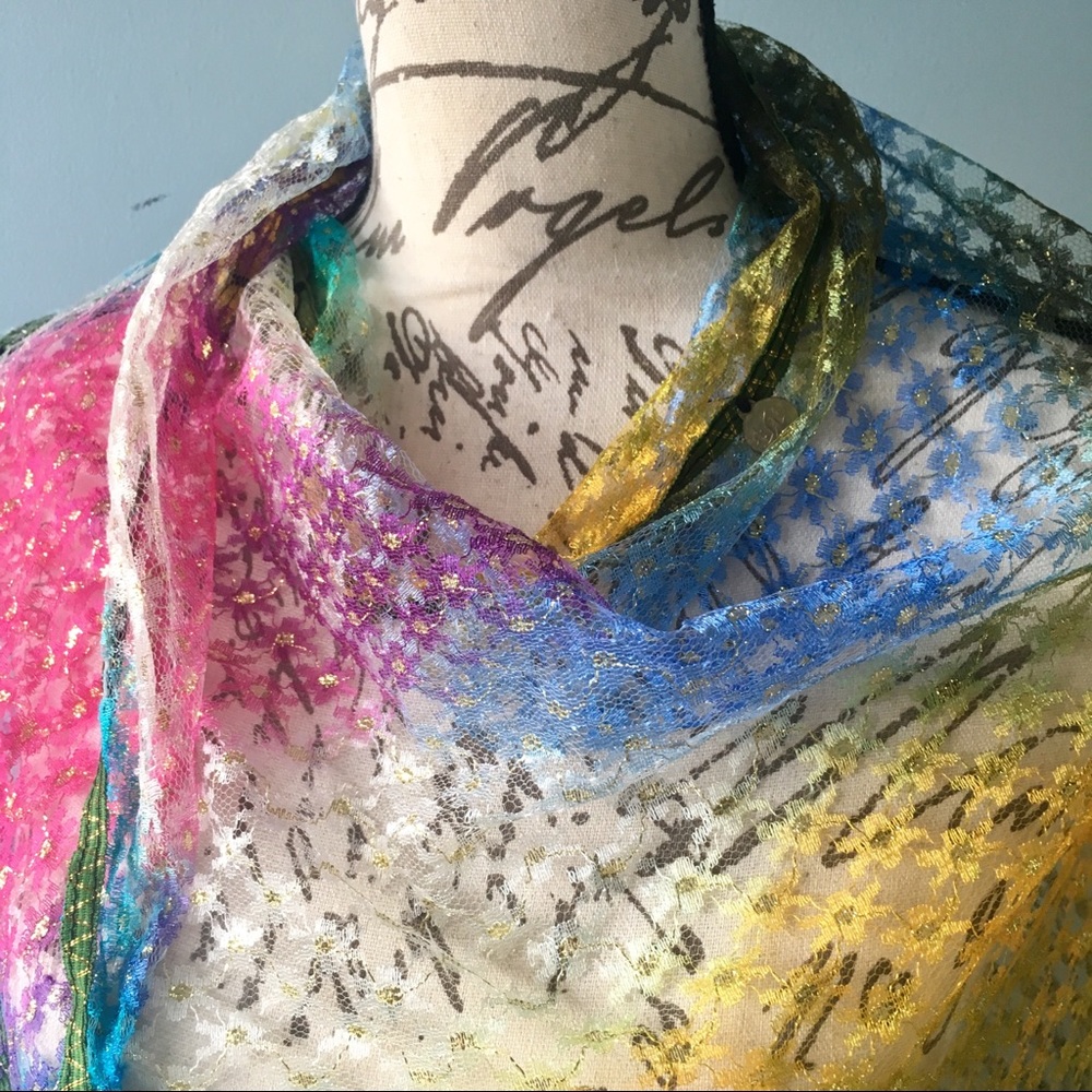 Rainbow Scarf And Wrap - image 2